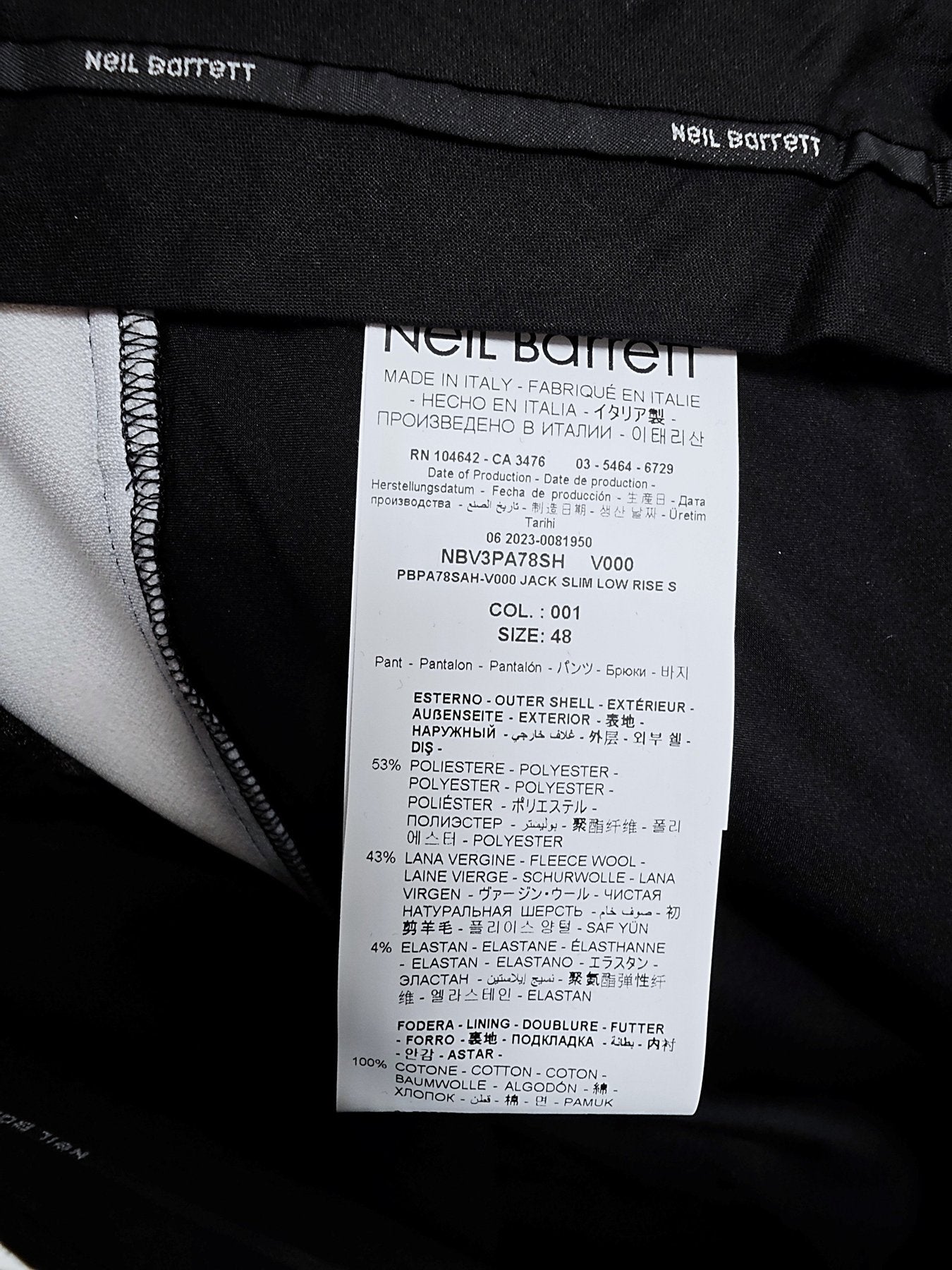 Neil Barrett Trousers