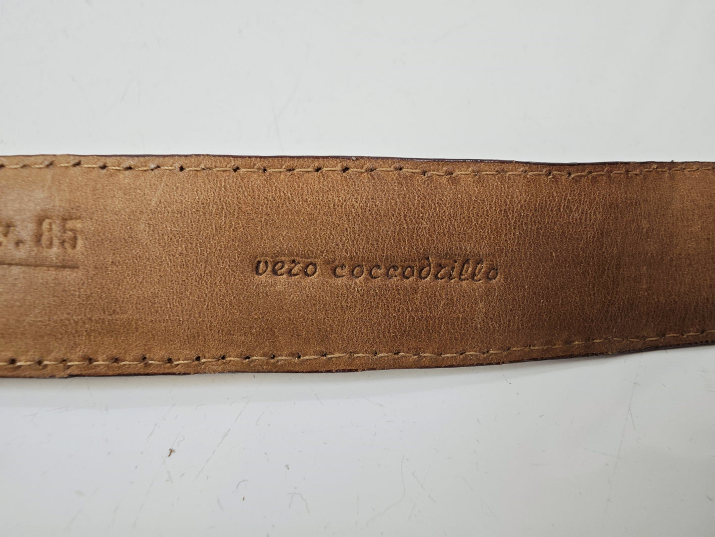 Belle Vie Belt - Crocodile Leather