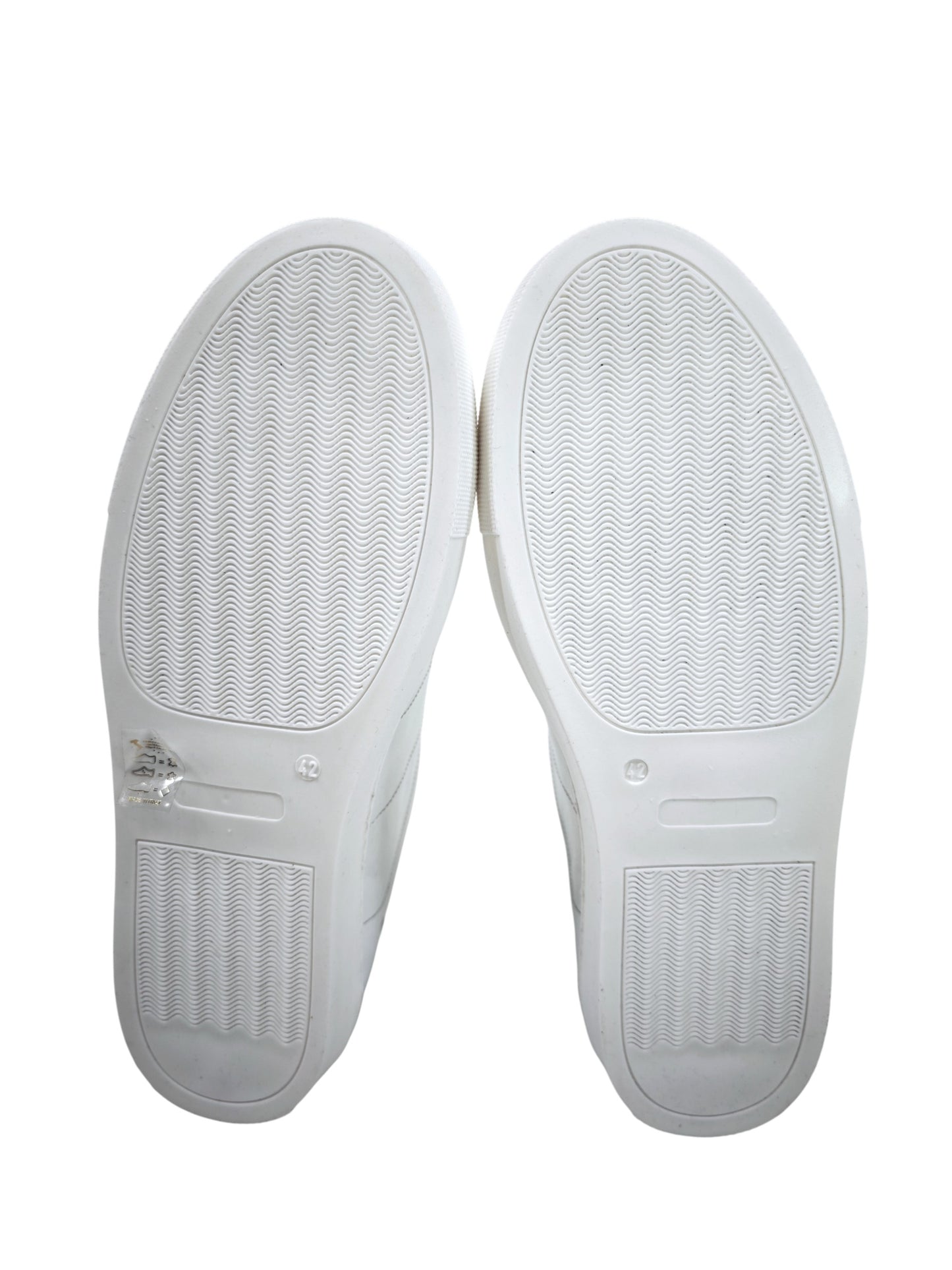 Testoni White Calf Leather Sneakers