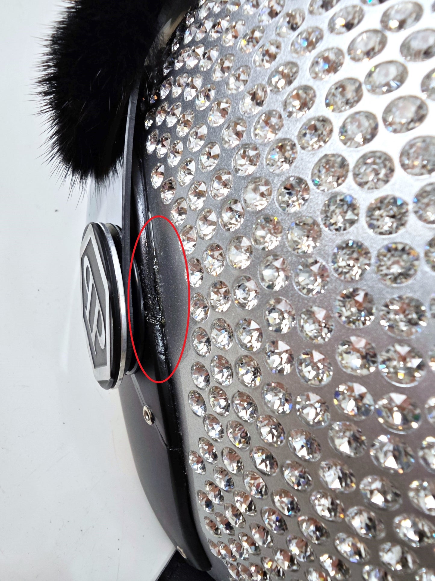 Casco Phillip Plein con pietre di zirconia