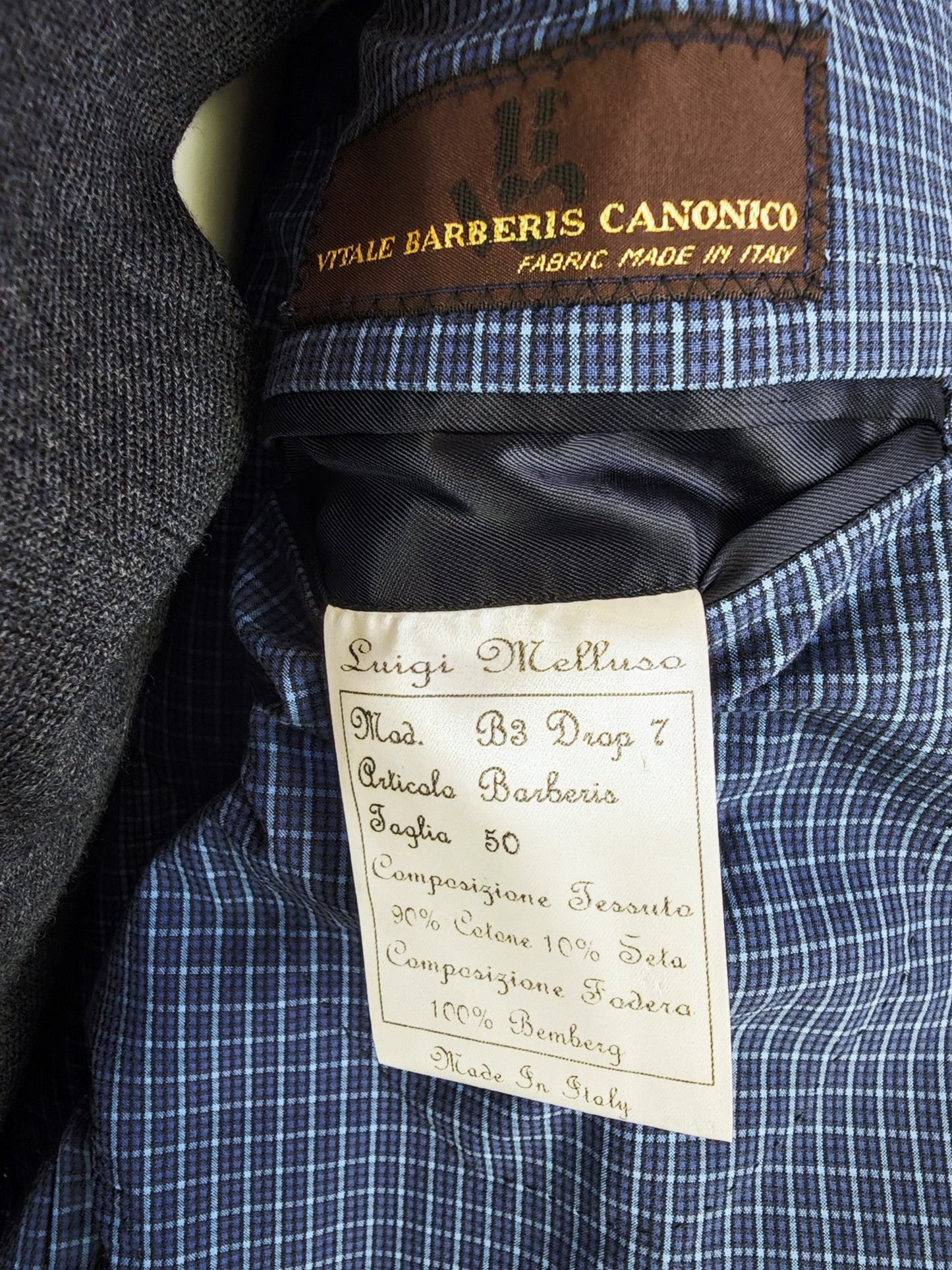 Luigi Melluso Blazer - Fabric by Vitale Barberis Canonico.