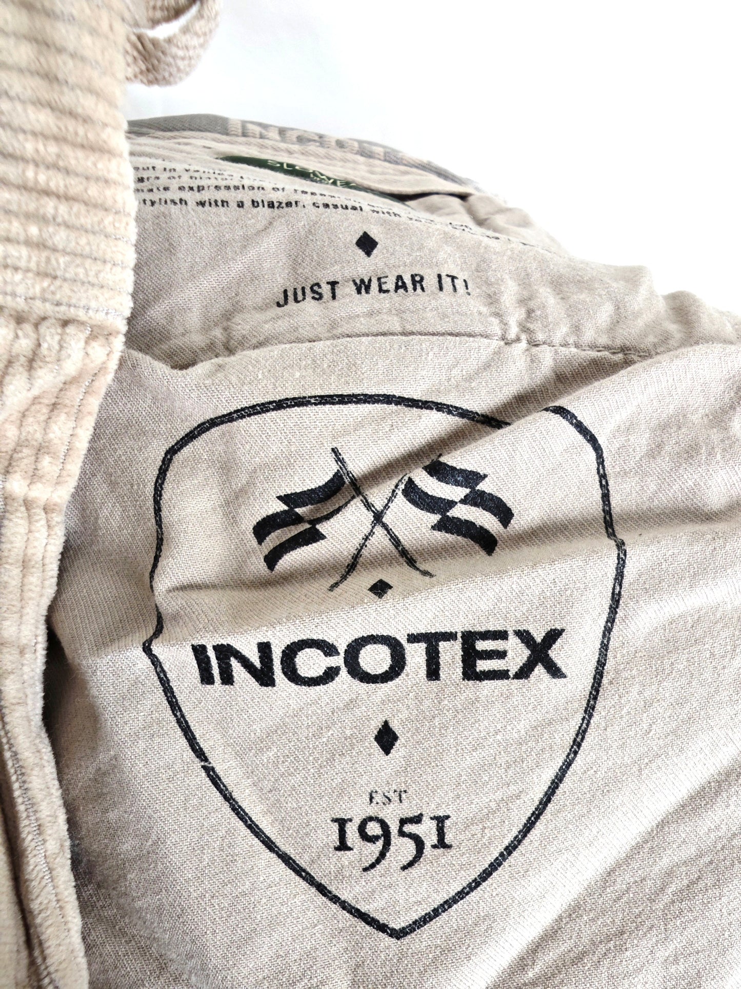 Incotex Trousers Corduroy Ribcord