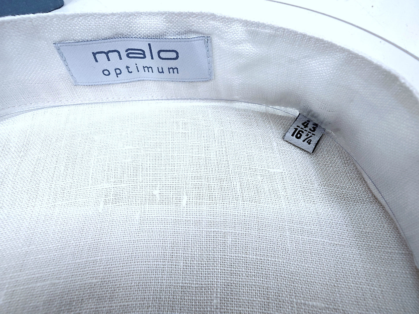Malo Linen Round Collar Shirt