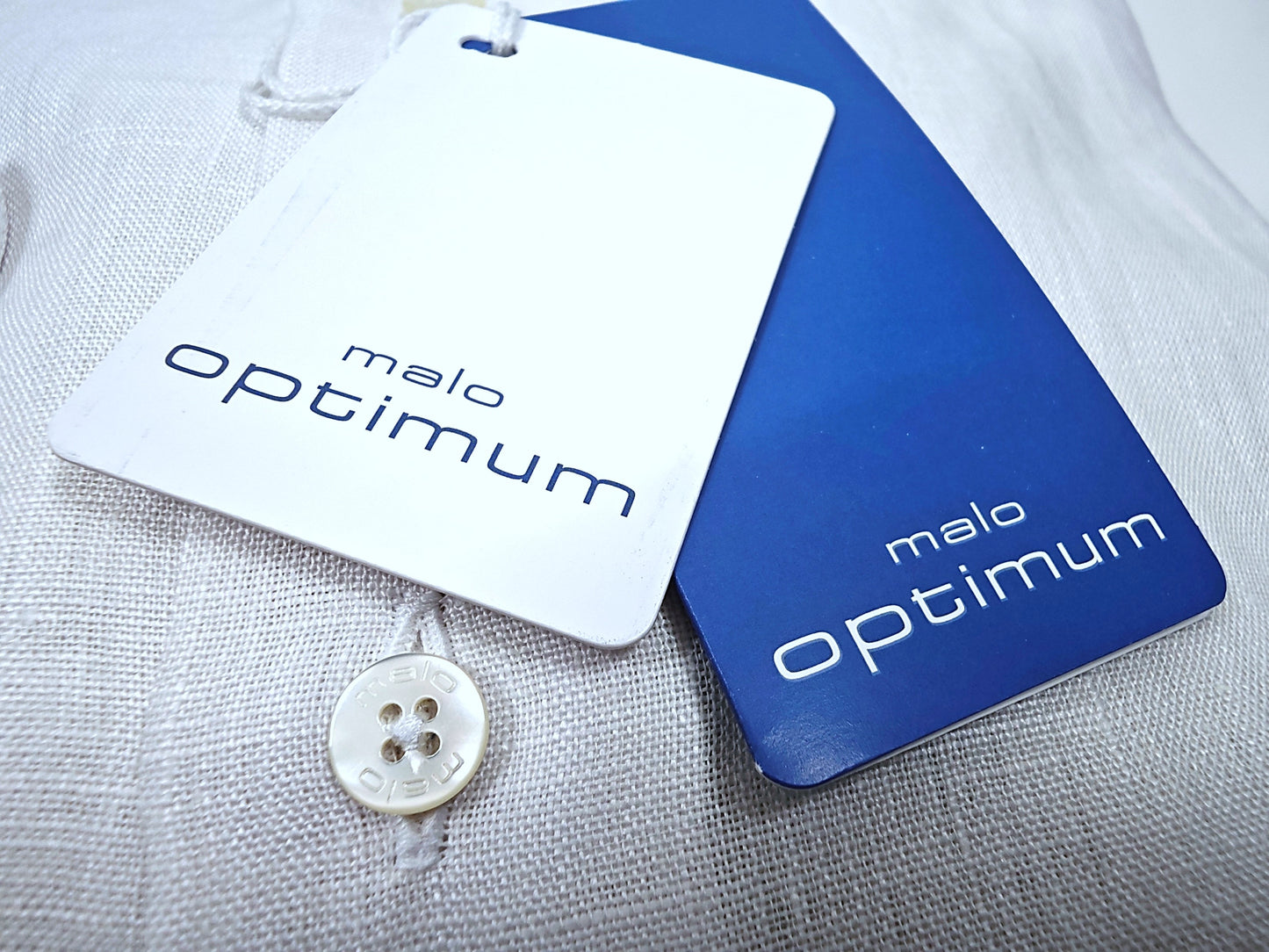 Malo Linen Round Collar Shirt