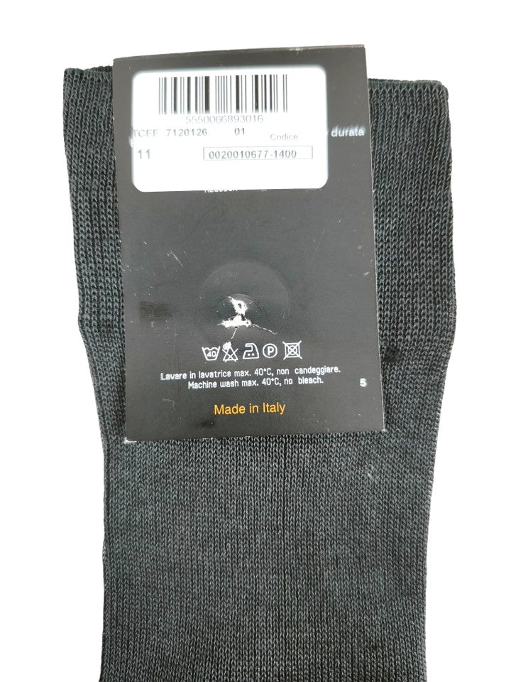 Corneliani Cotton Grey Over The Calf Socks