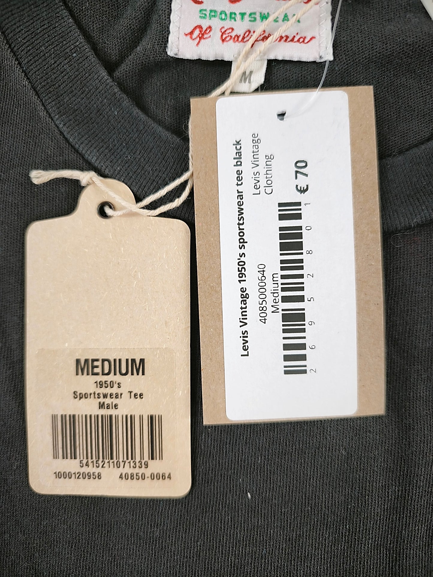 Levi Strauss Sportswear Vintage Black T-Shirt