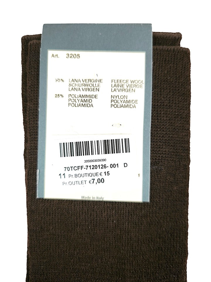 Story Loris Merino Wool Brown Over The Calf Socks