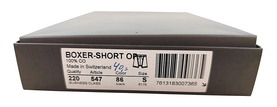 Zimmerli 220 Business Class 547 Boxer Short Open Black