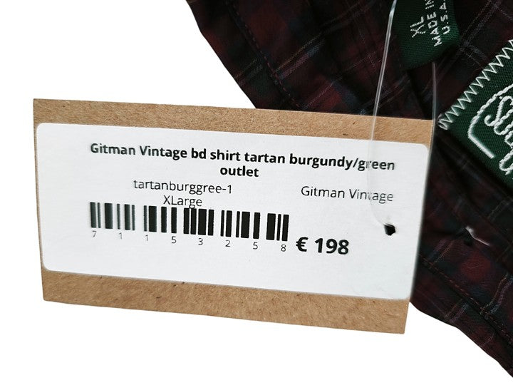 Gitman Bros Vintage Button Down Tartan Shirt