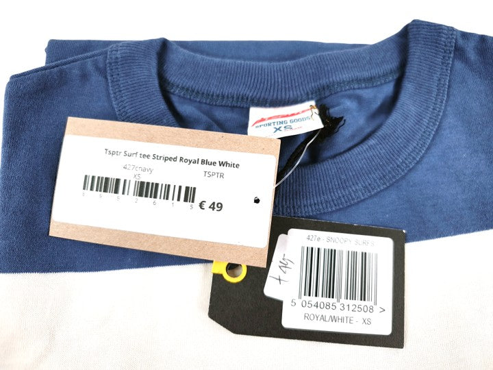 TSPTR Surf Snoopy Striped Royal Blue White T-Shirt