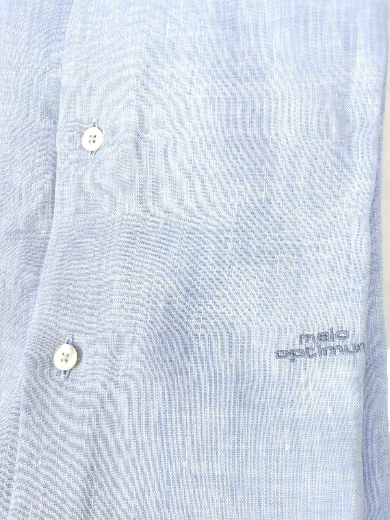 Malo Linen Round Collar Shirt