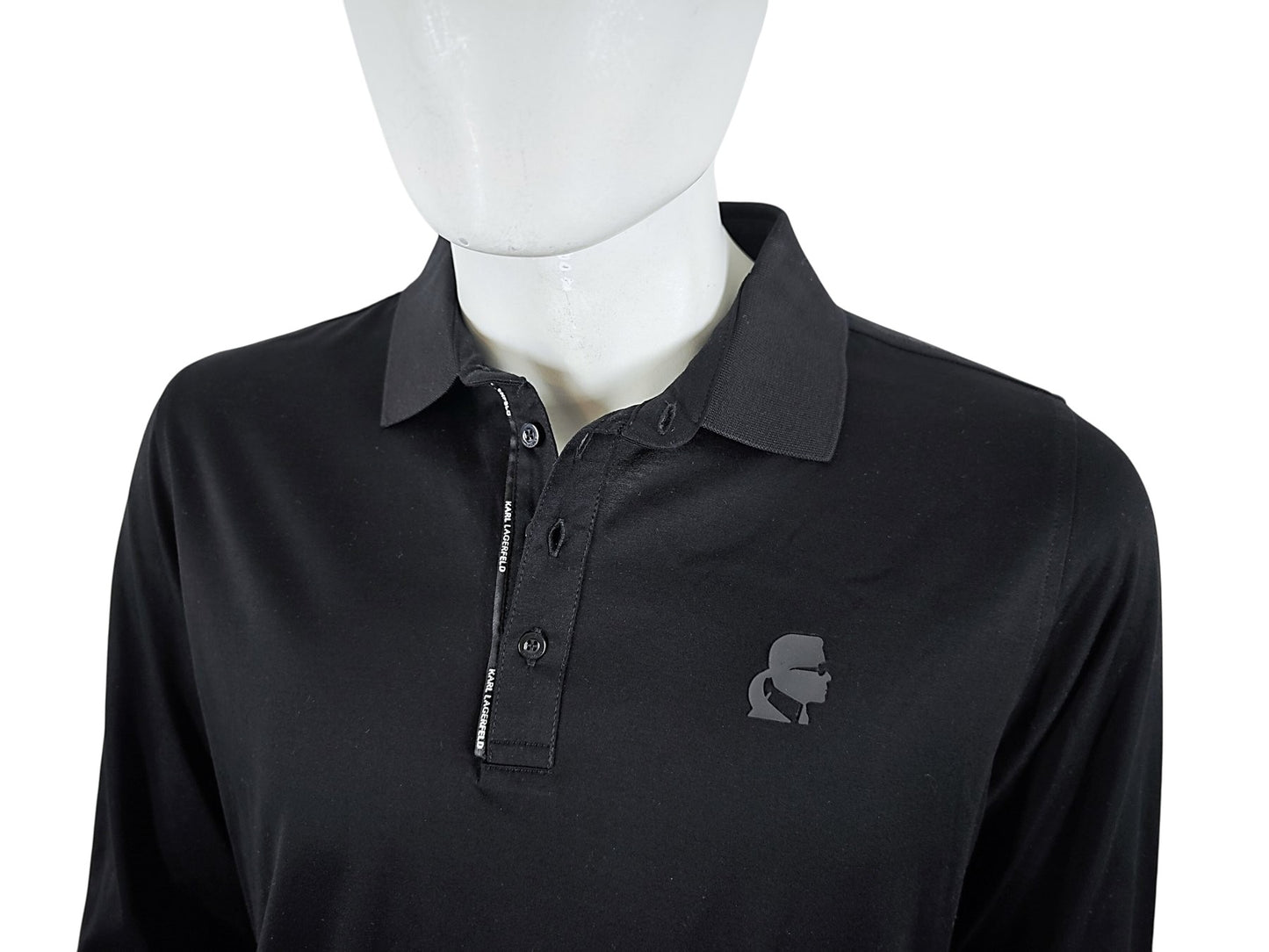 Karl Lagerfeld Long Sleeve Polo Shirt