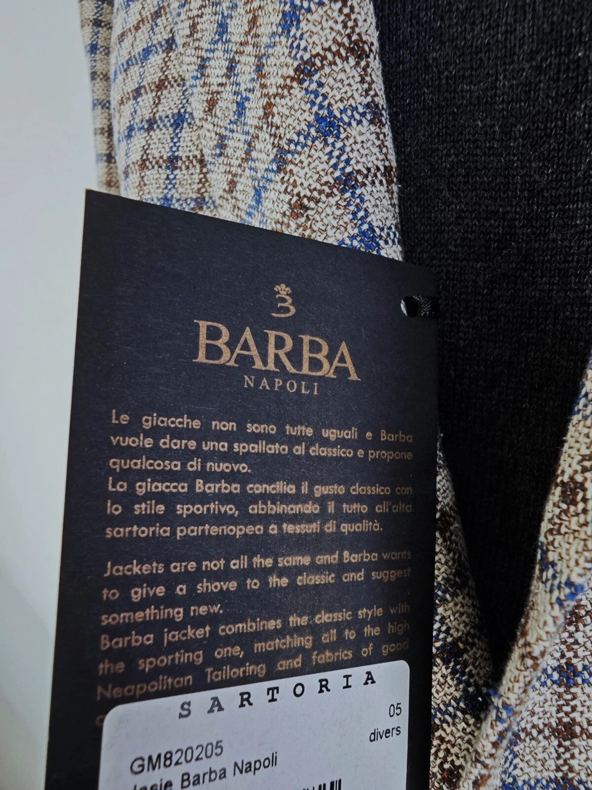 Barba Napoli Chequered Blazer