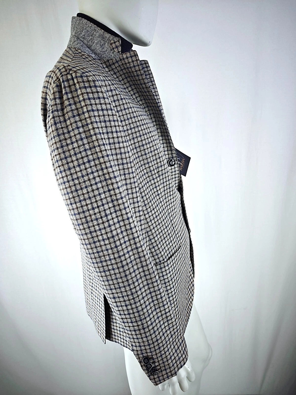 Barba Napoli Chequered Blazer