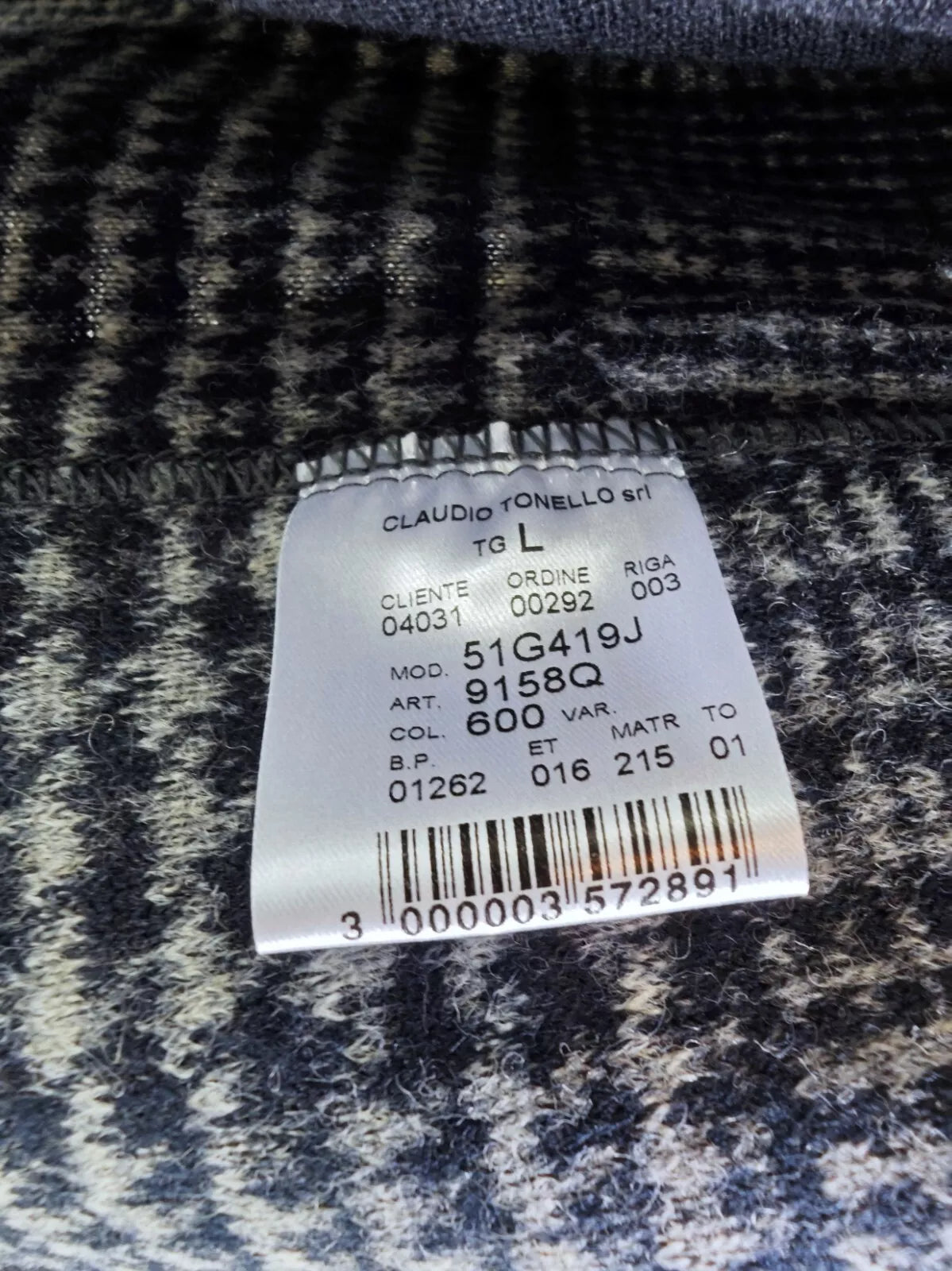 Claudio Tonello T-Jacket Plaid Blazer