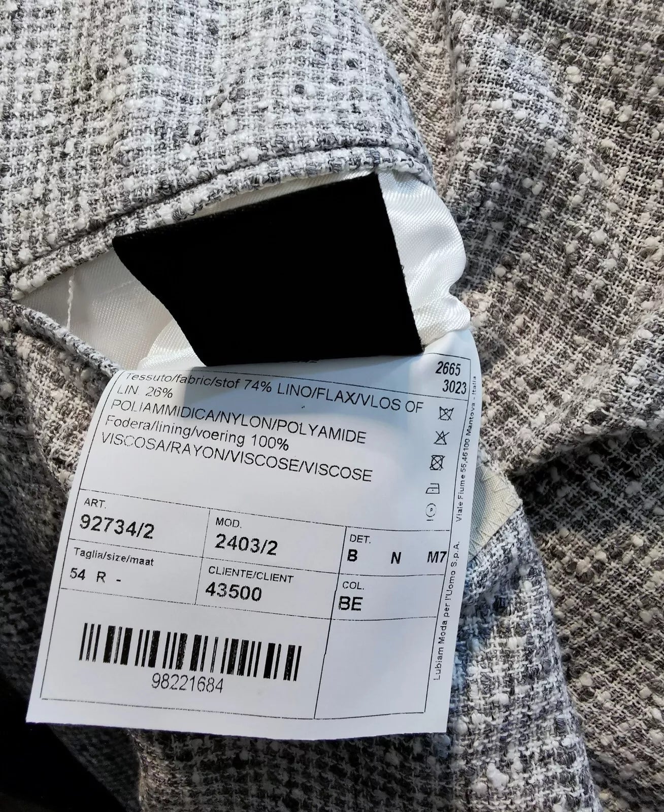 Luigi Bianchi Mantova Sartoria blazer