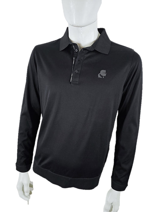 Karl Lagerfeld Long Sleeve Polo Shirt
