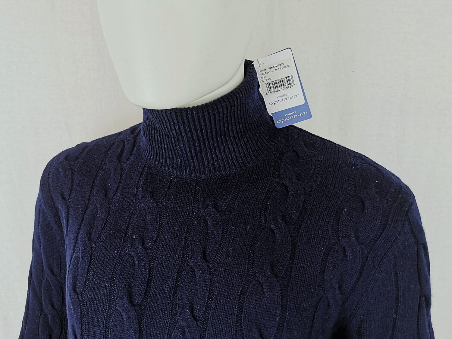 Malo Sweater Mix Wool & Cahmere L Turtle Neck