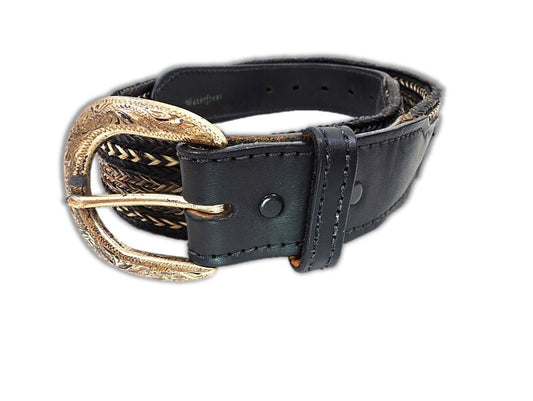 Waterfront Leather Nylon Belt