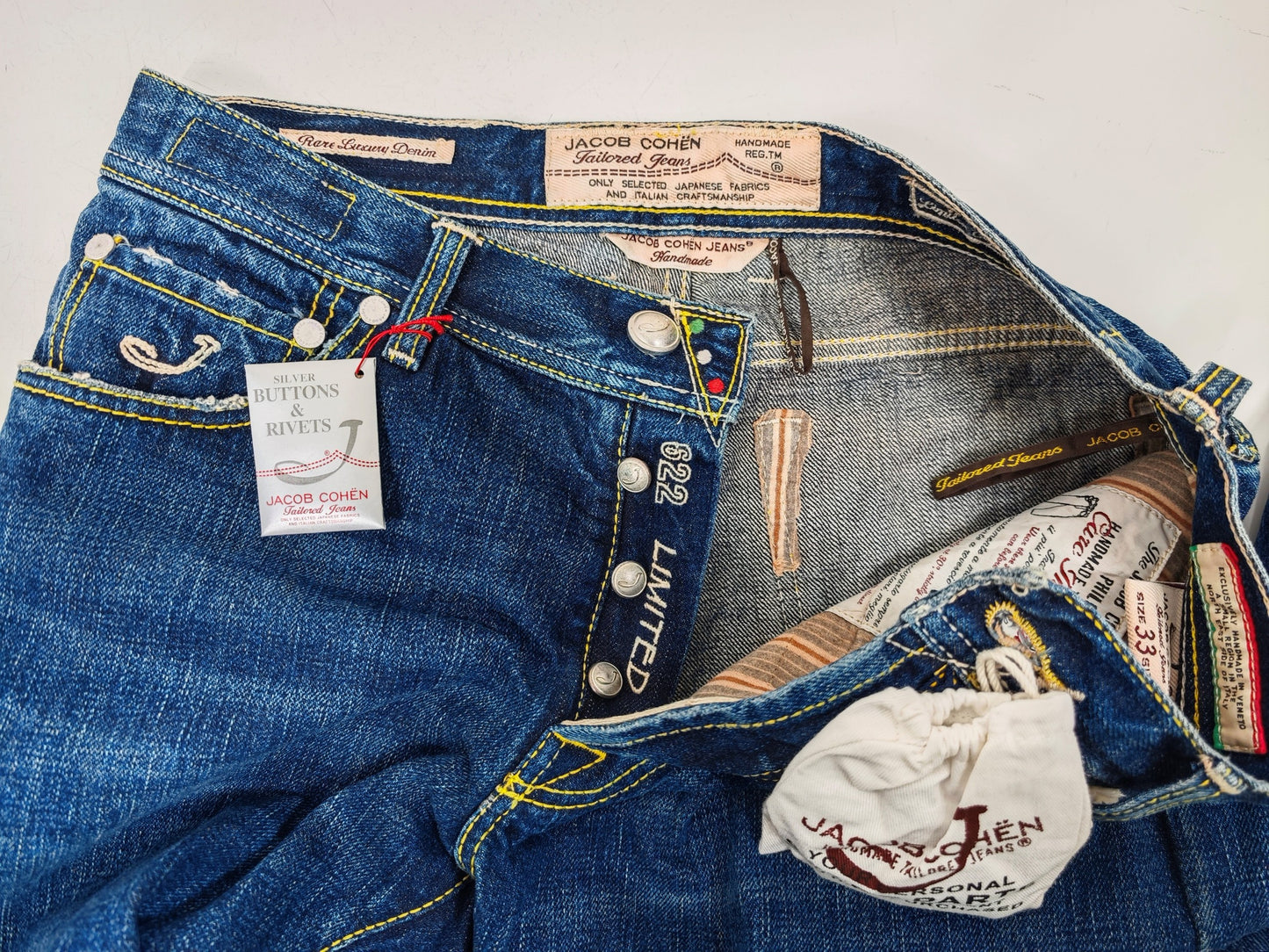 Jacob Cohen 622 Limited Edition (18/22) Jeans Size 33 fits as 32 NEW