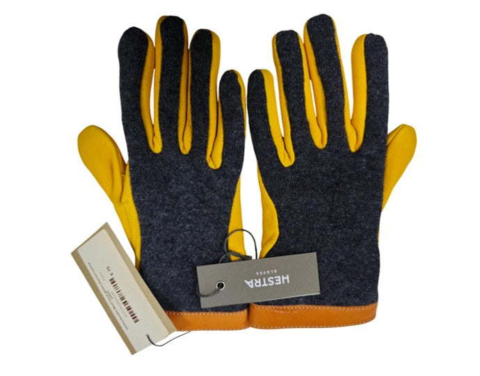 Hestra Wool Tricot & Deerskin Leather Gloves