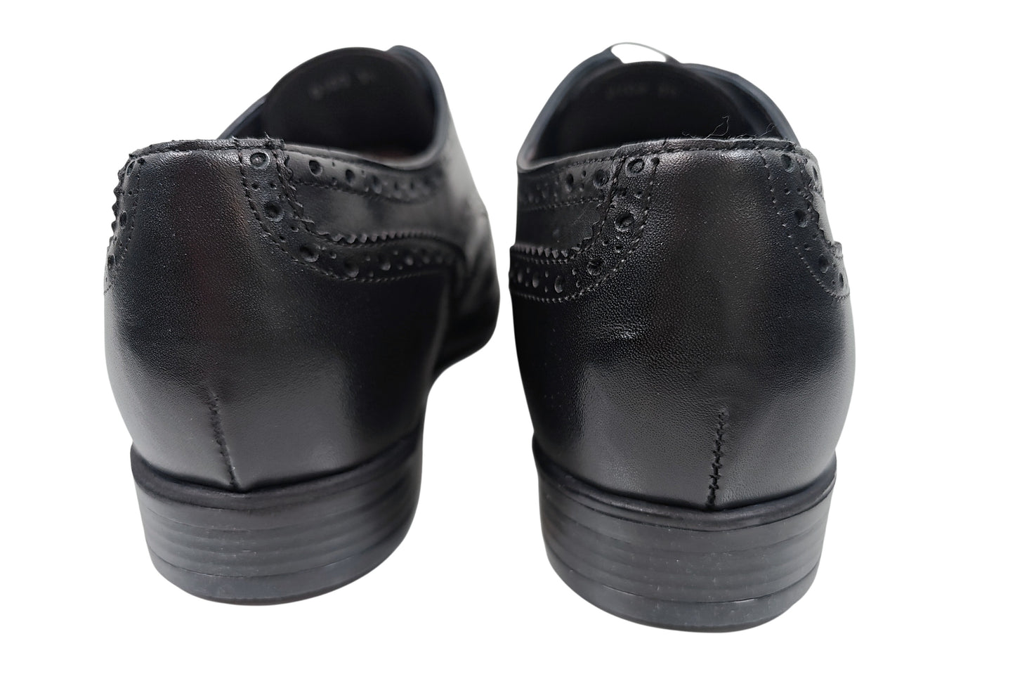 Testoni Black Burnished Calf Leather Derby Shoes