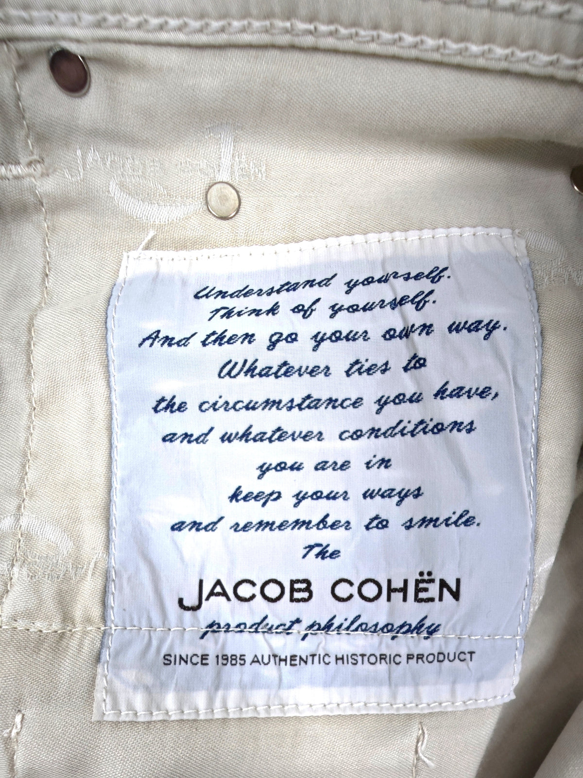 Jacob Cohen 688 Comfort Trousers Size 31 (or 32) with small stains