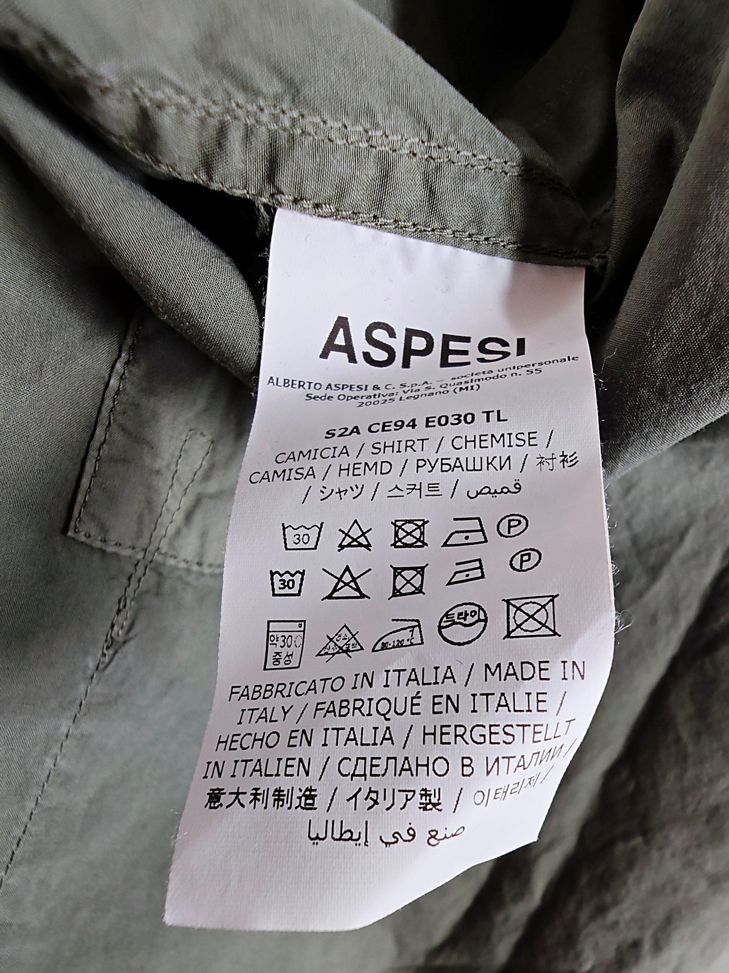 Aspesi Short Sleeve Shirt