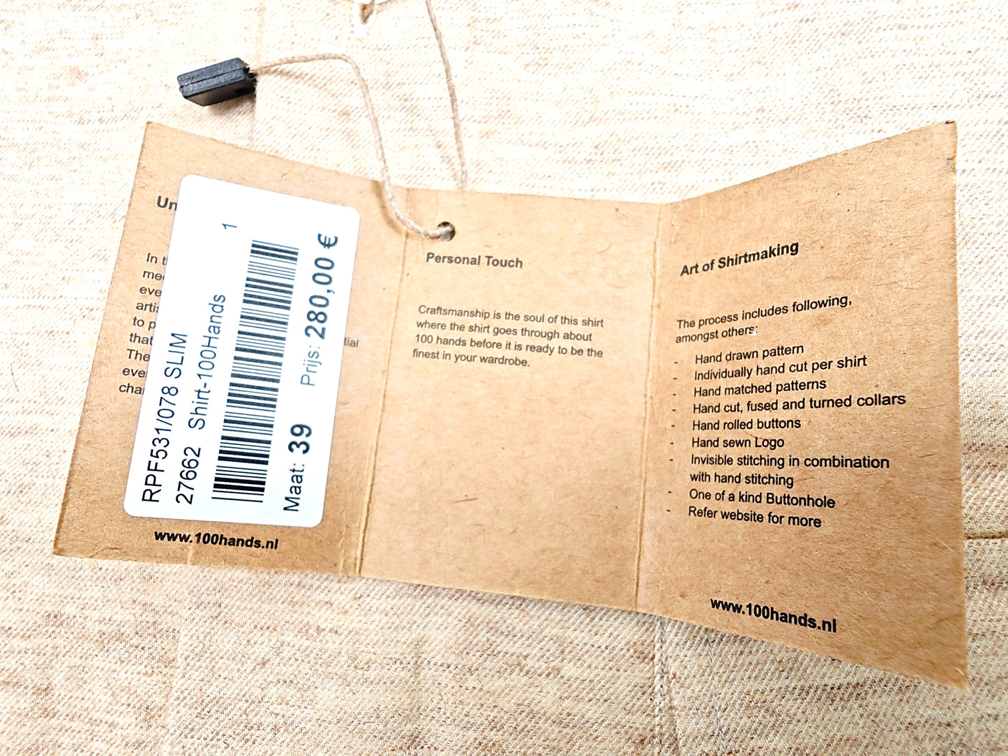 100 Hands Cashmere-Cotton Shirt with Breast Pockets
