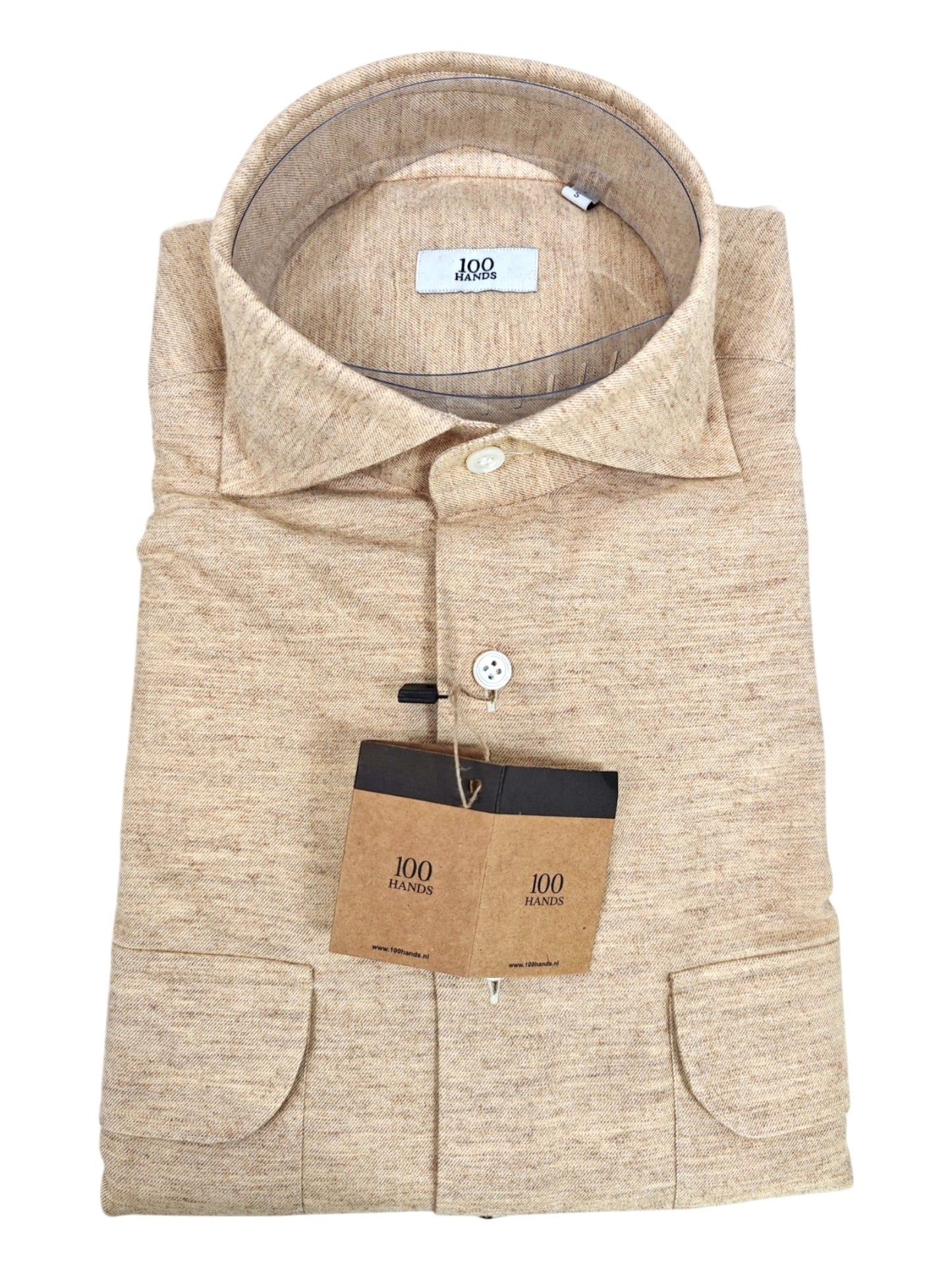 100 Hands Cashmere-Cotton Shirt with Breast Pockets