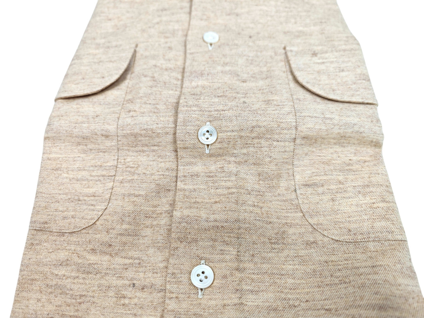 100 Hands Cashmere-Cotton Shirt with Breast Pockets