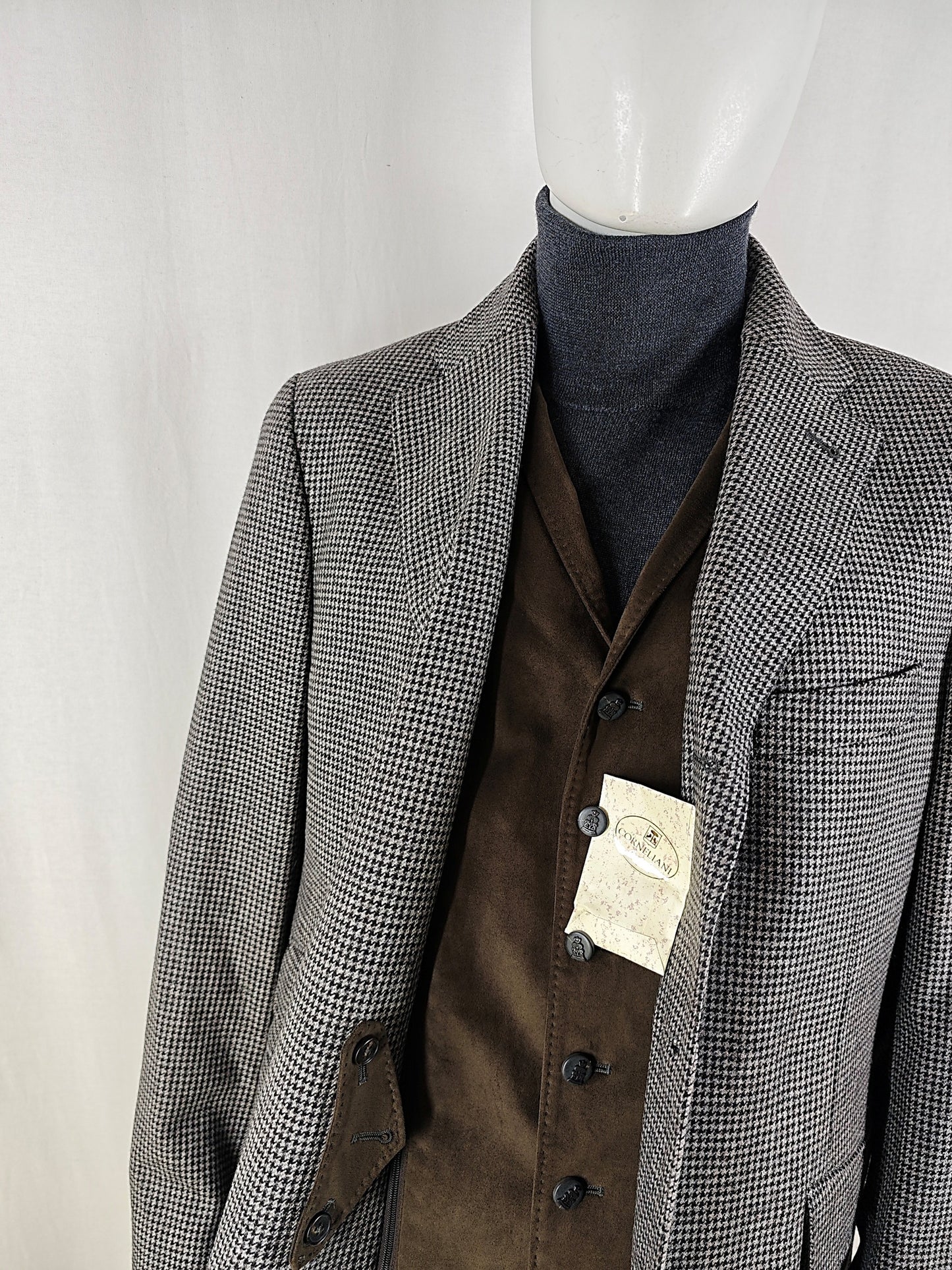 Corneliani ID Blazer Jacket with Windbreaker - Mix Wool & Cashmere