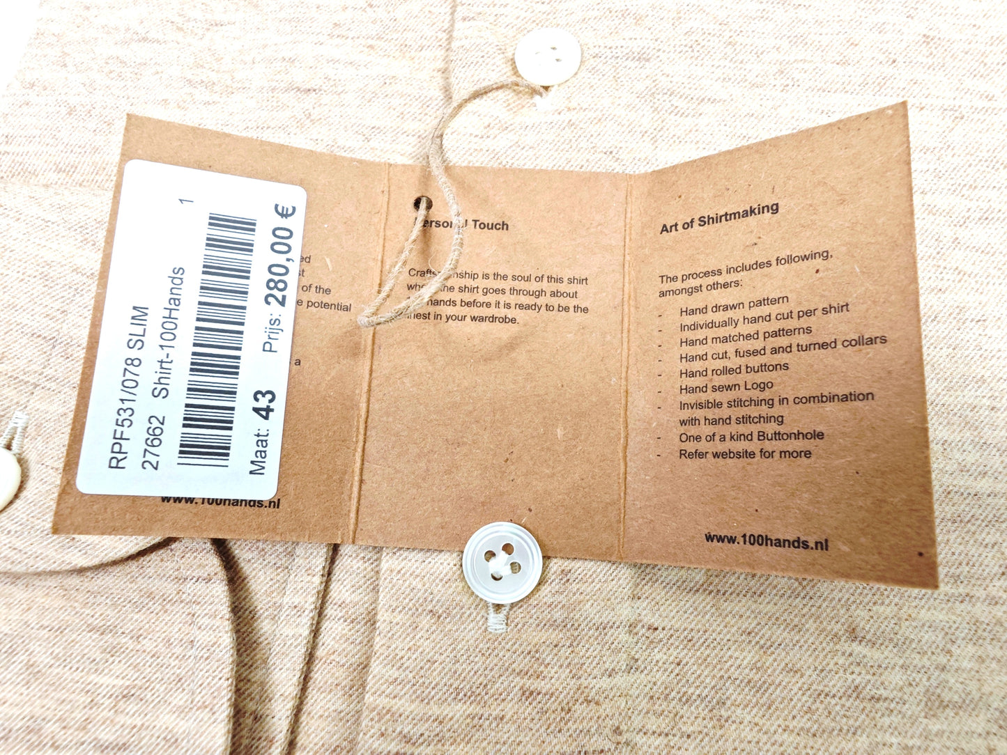 100 Hands Cashmere-Cotton Shirt