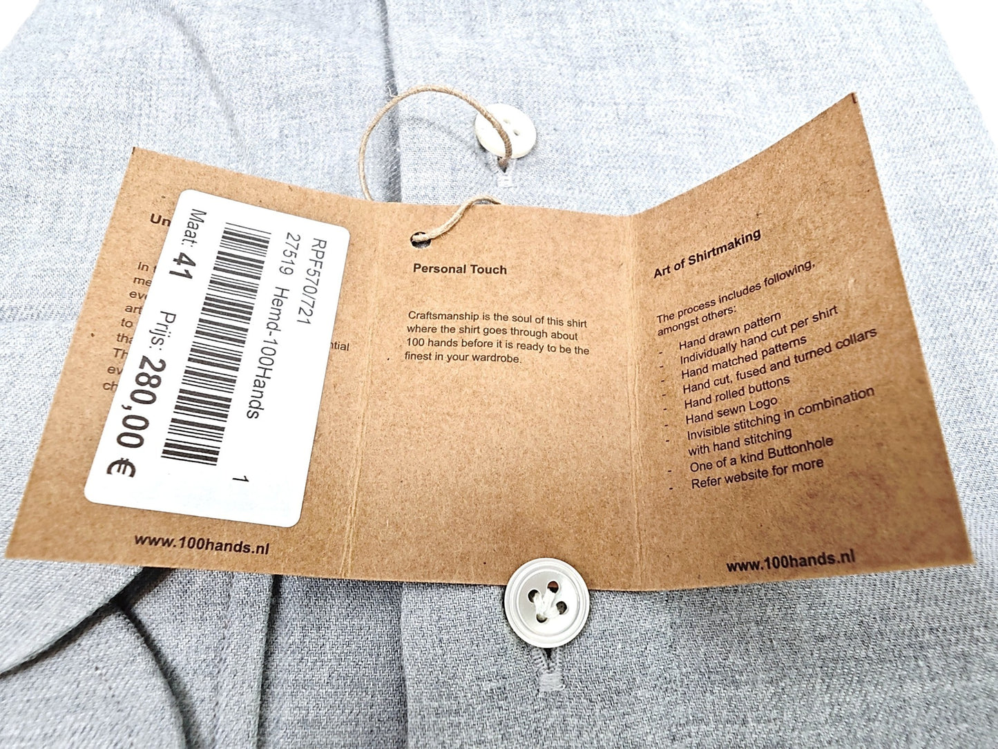 100 Hands Cashmere-Cotton Shirt