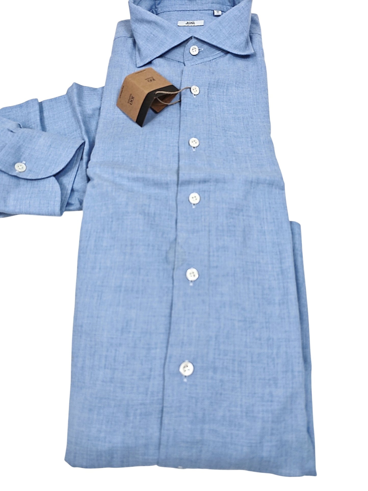 100 Hands Cashmere-Cotton Dress Shirt