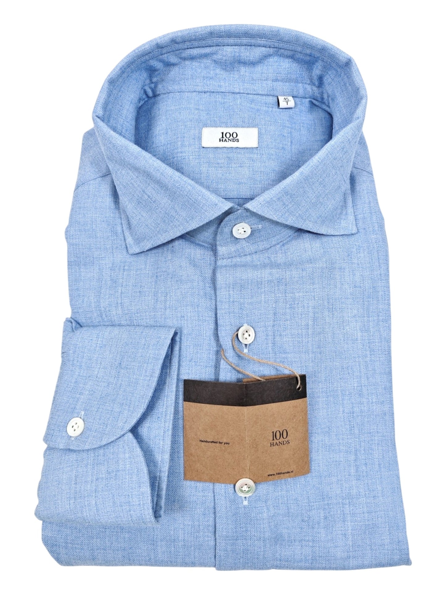 100 Hands Cashmere-Cotton Dress Shirt