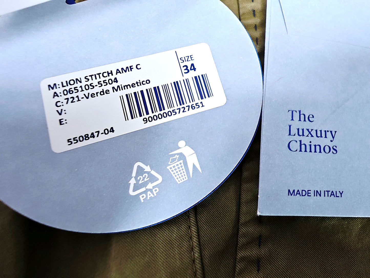 Jacob Cohen Academy Lion Stitch AMF C Jeans/Chino