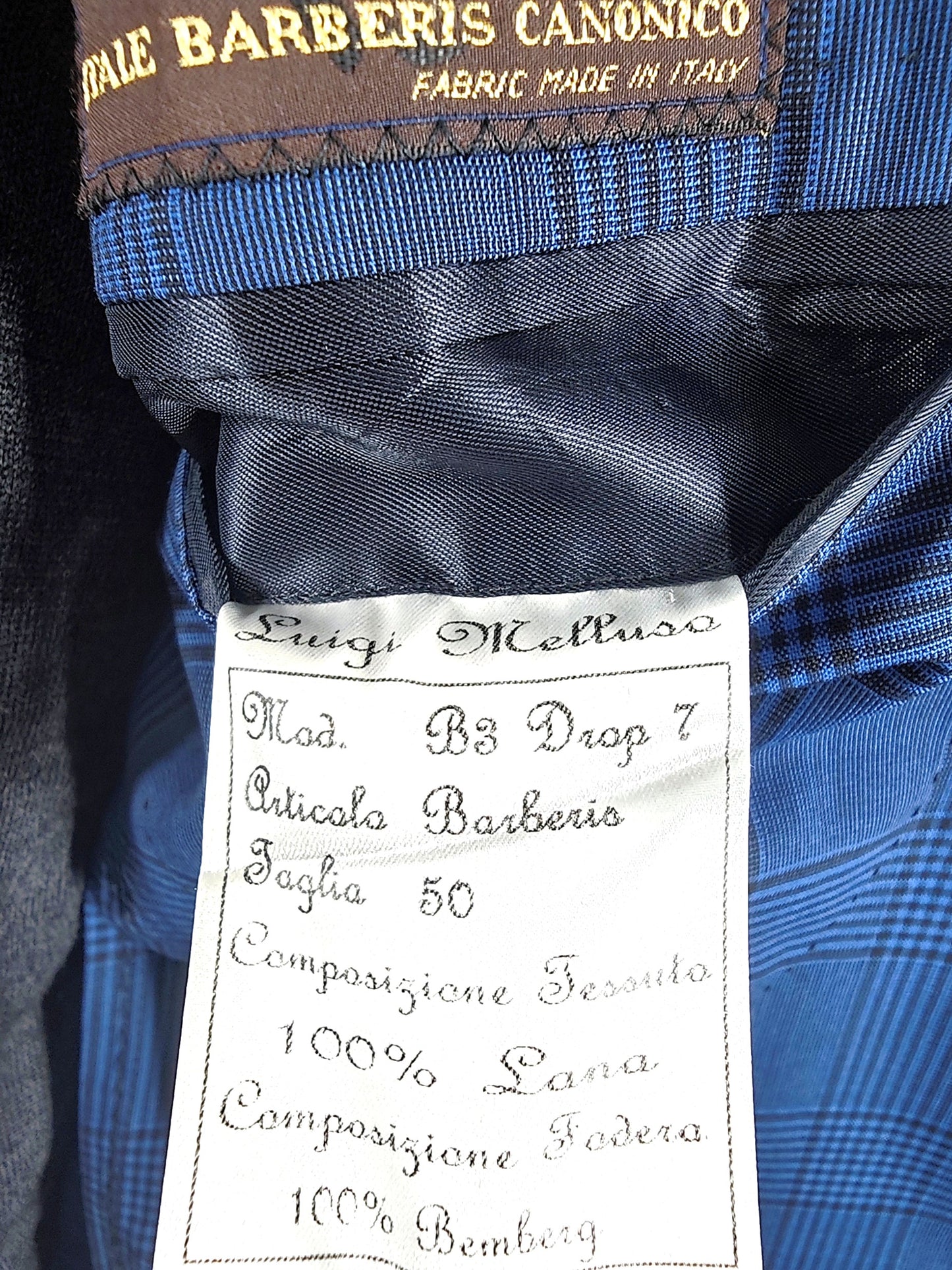 Luigi Melluso with Vitale Barberis Canonico fabric blazer