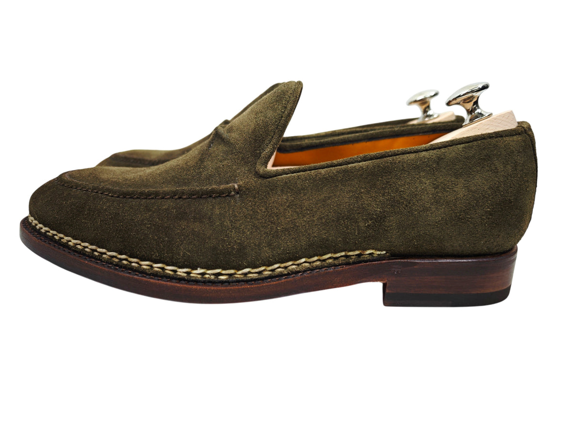 BONTONI Men's Luxury Suede Loafers Shoes