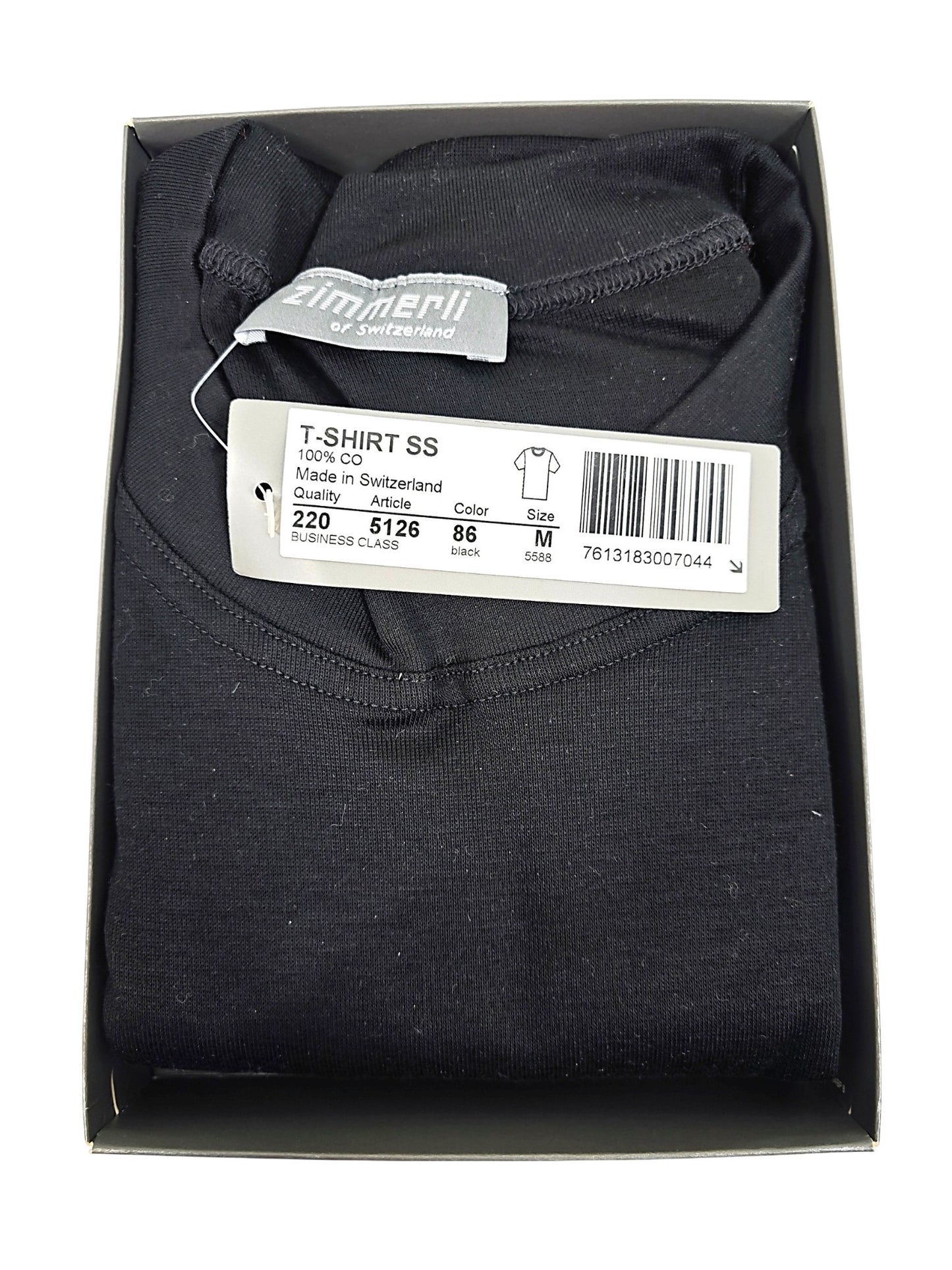 Zimmerli Business Class T-shirt/Undershirt Black