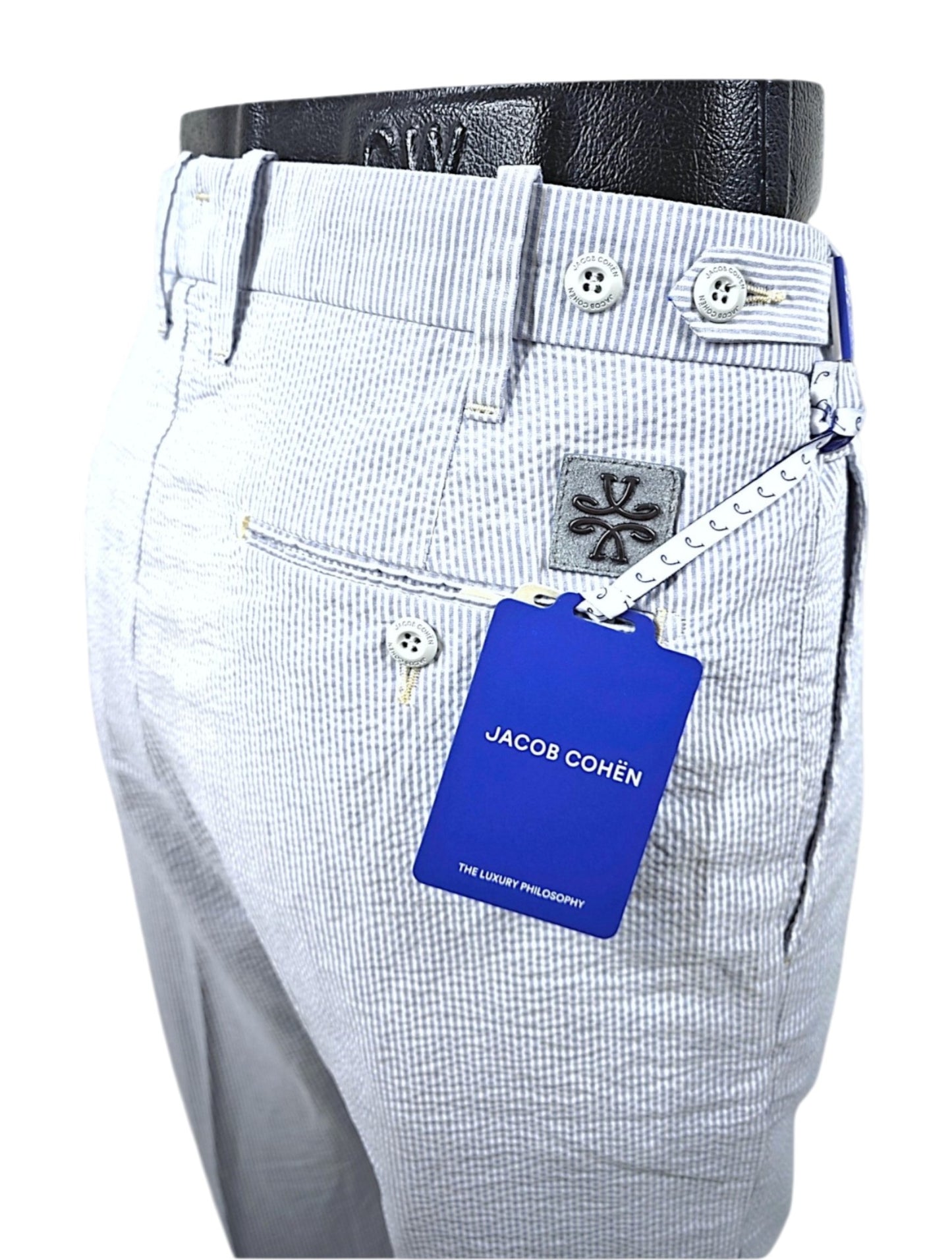 Jacob Cohen Henry Seersucker Trousers