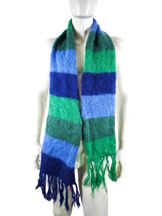 Rose Carmine Wool/Mohair Scarf