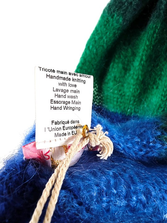 Rose Carmine Wool/Mohair Scarf