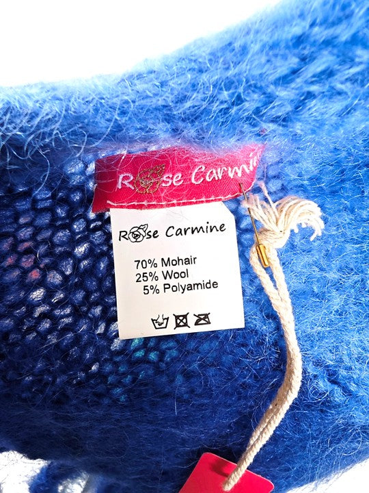 Rose Carmine Wool/Mohair Scarf