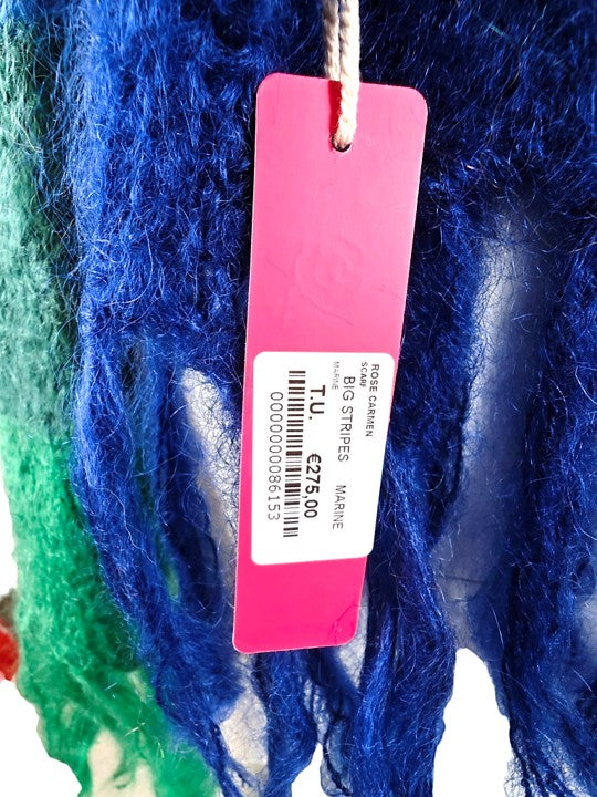 Rose Carmine Wool/Mohair Scarf