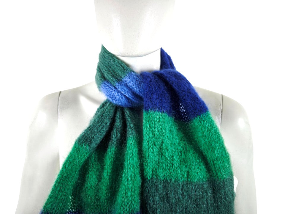 Rose Carmine Wool/Mohair Scarf