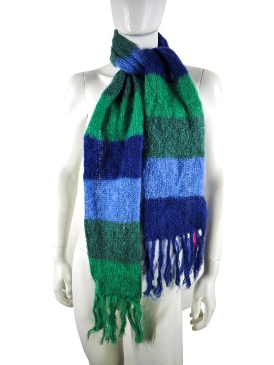 Rose Carmine Wool/Mohair Scarf