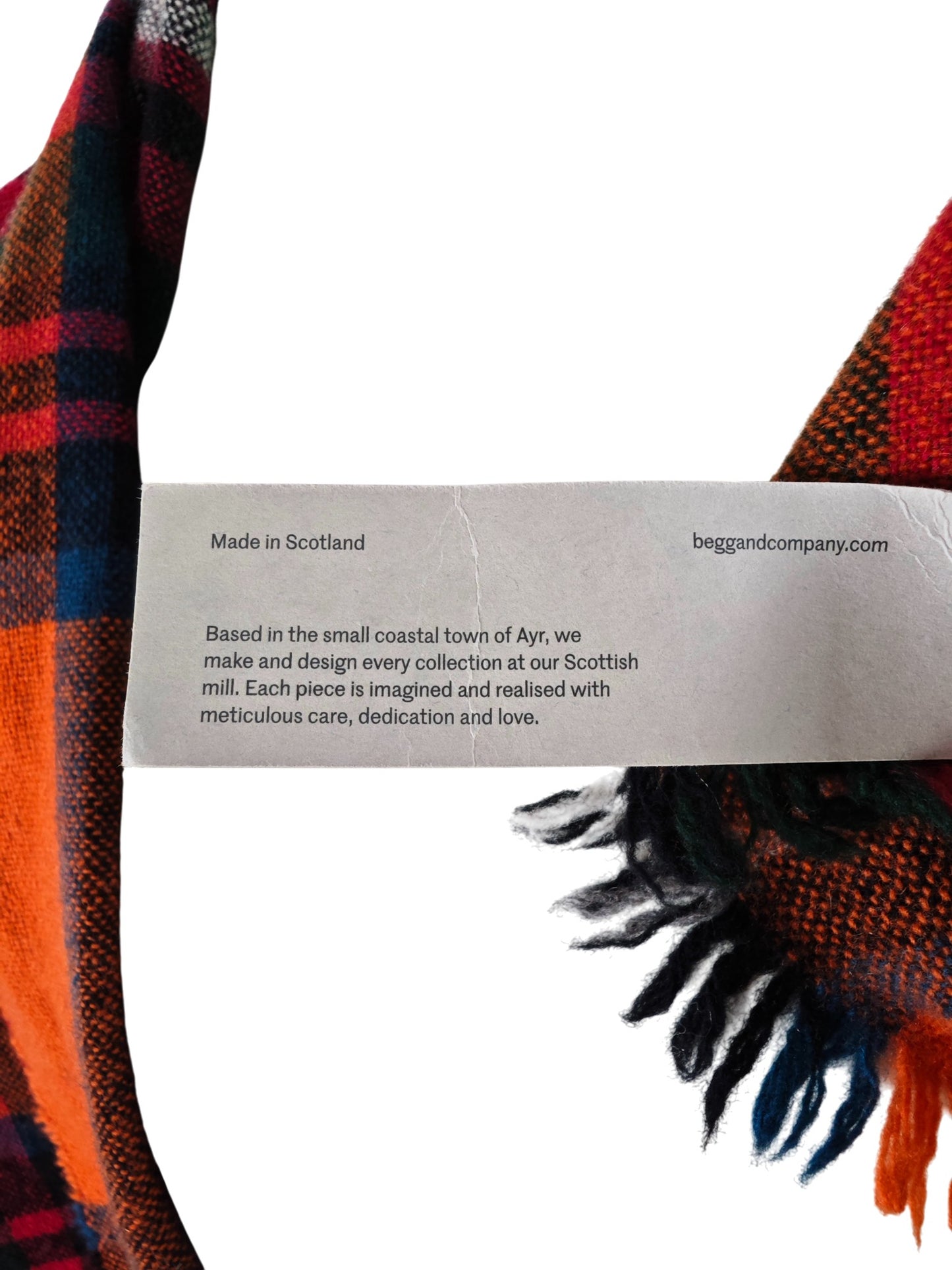 Begg & Co Plaid Wool & Cashmere Scarf
