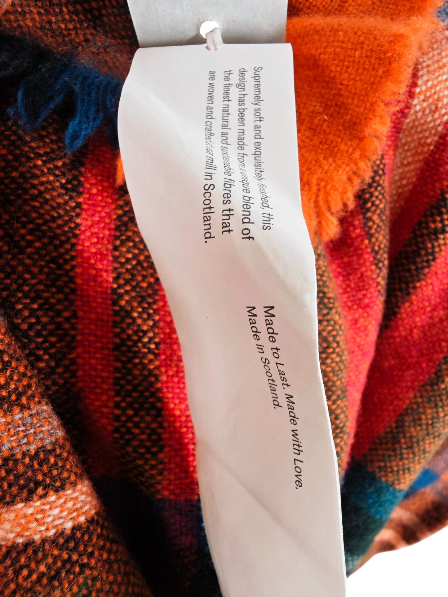 Begg & Co Plaid Wool & Cashmere Scarf