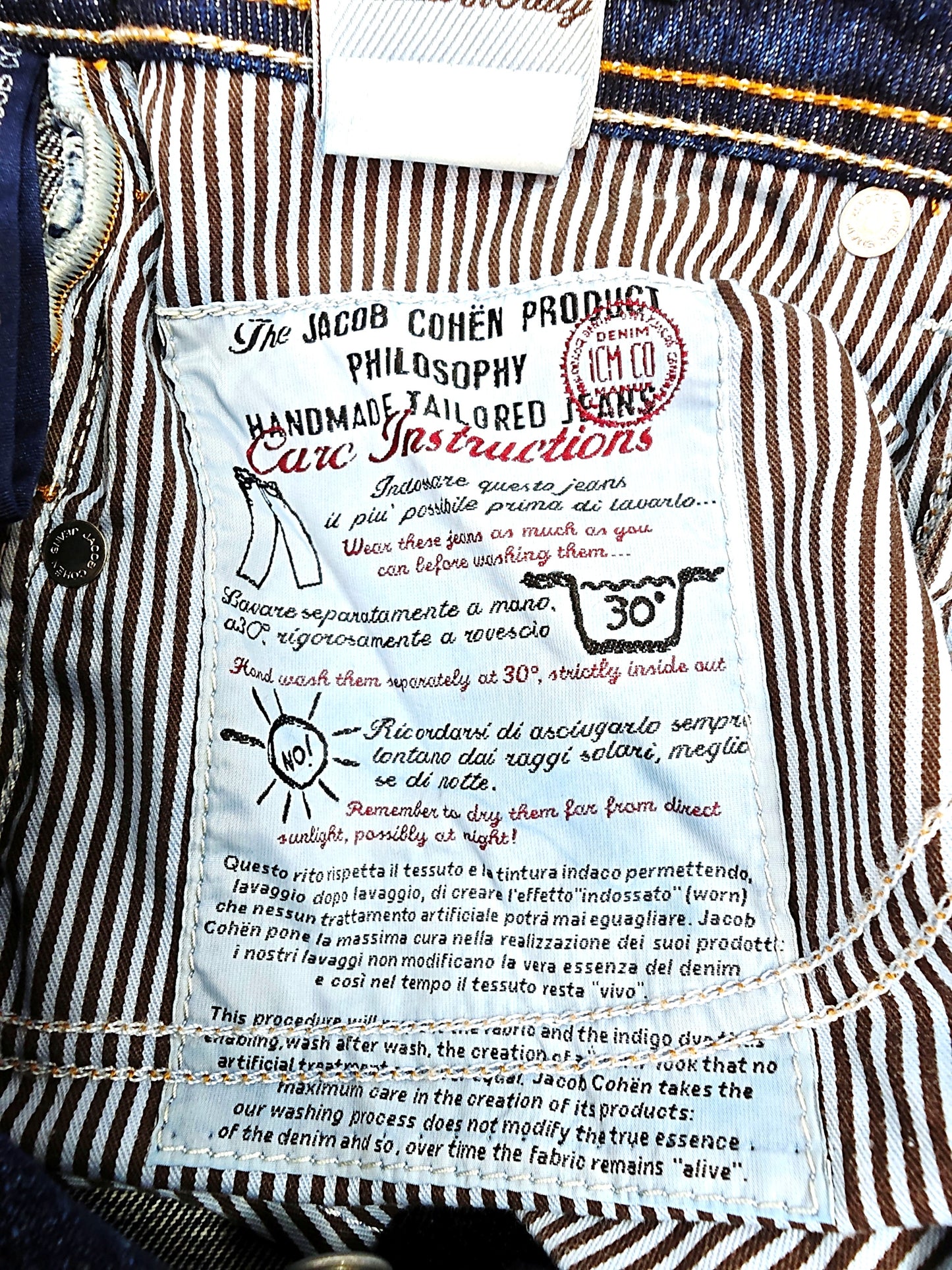 Jacob Cohen 688 Jeans Size 33 fits as 32